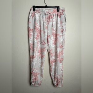 Zac & Rachel Women Size Medium 2 way Stretch Floral Casual Joggers‎